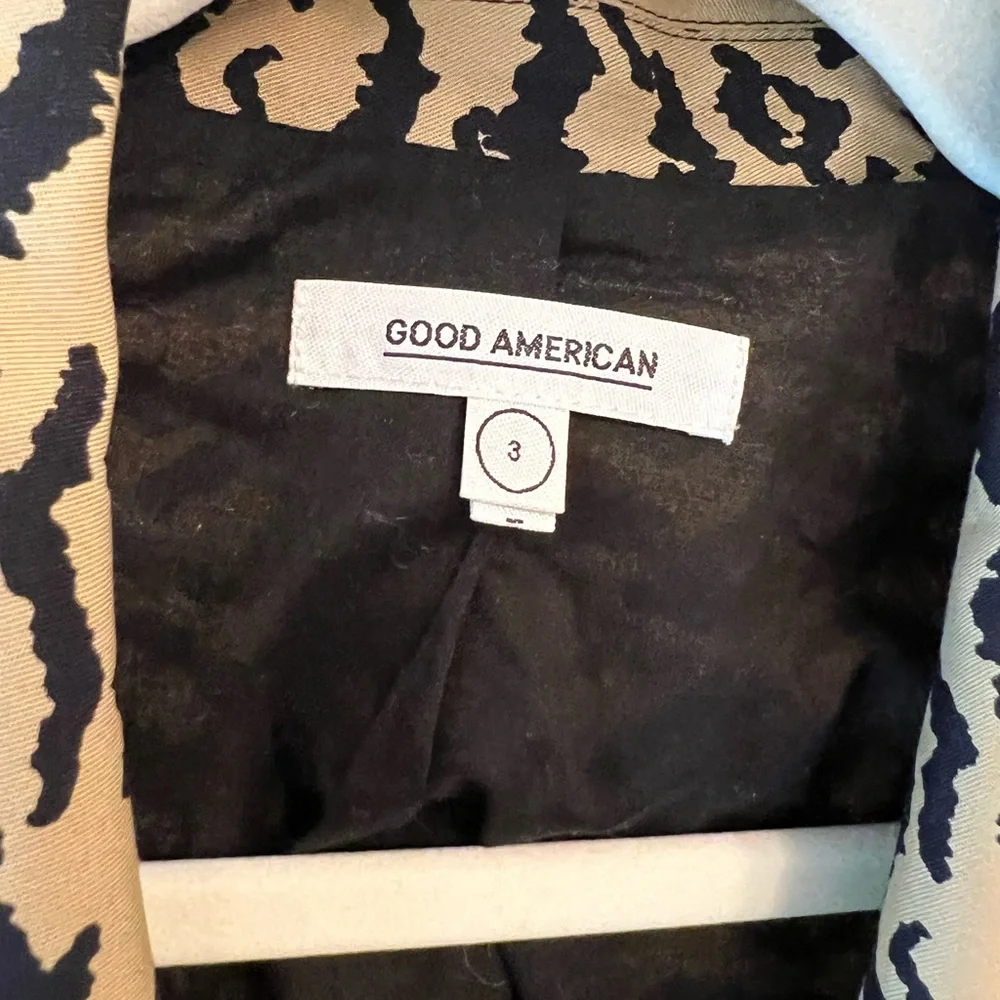 GOOD AMERICAN | Animal Print Oversized Jacket - Picture 9 of 9